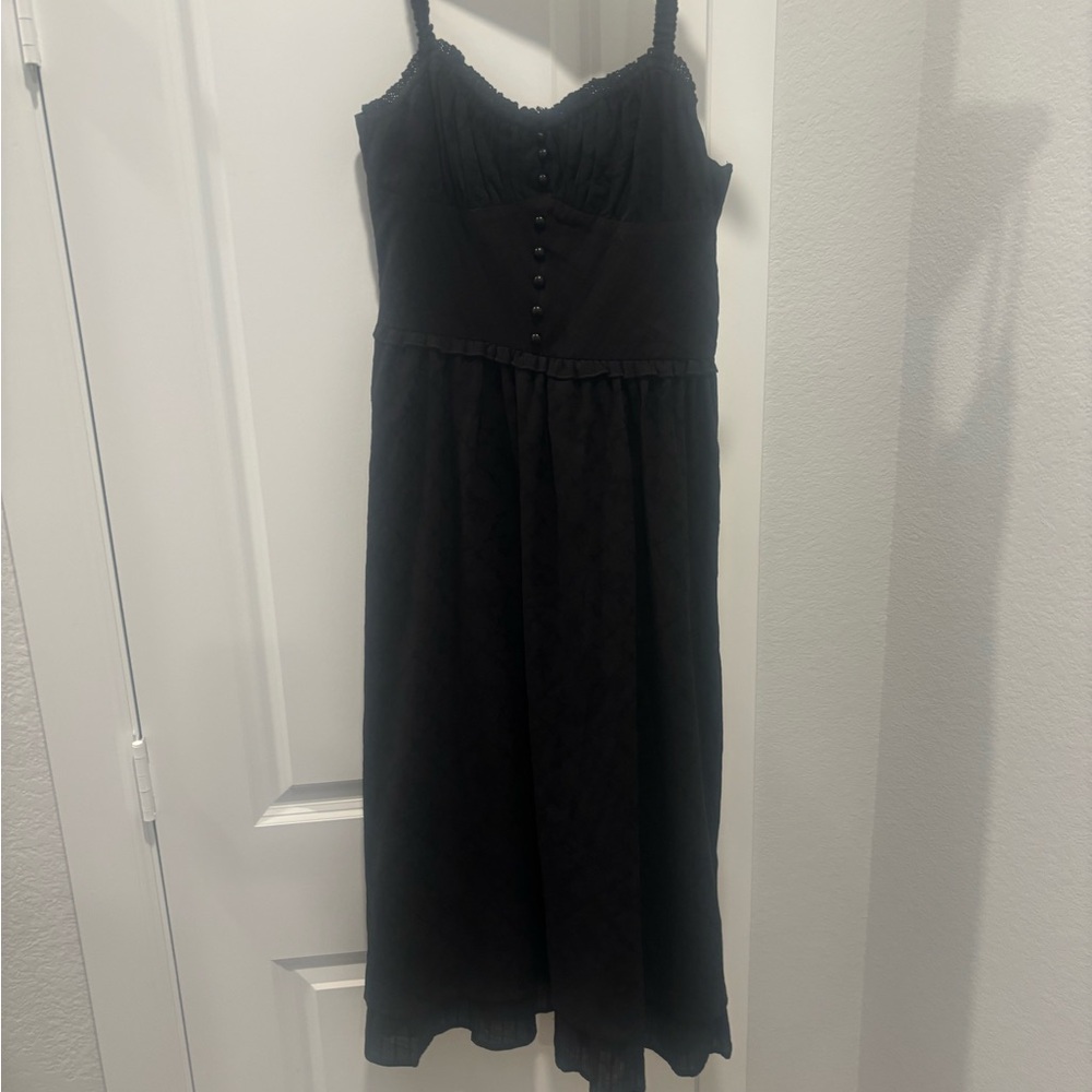 Black Cotton Sundress